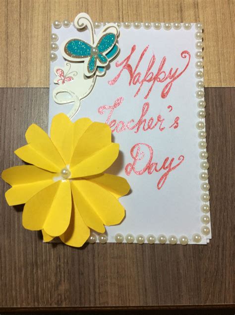 Happy teachers day handmade cards | Happy teachers day card, Teachers ...