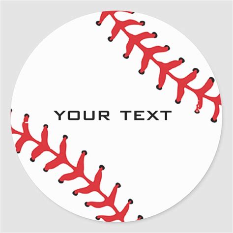 Baseball Sticker | Zazzle | Baseball sticker, Baseball crafts, Baseball