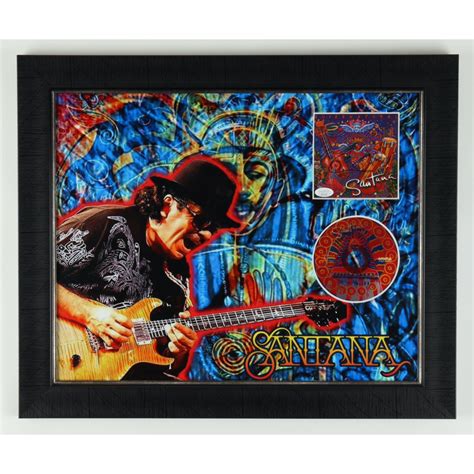 Carlos Santana Signed "Supernatural" 19x23 Custom Framed CD Disc Cover ...