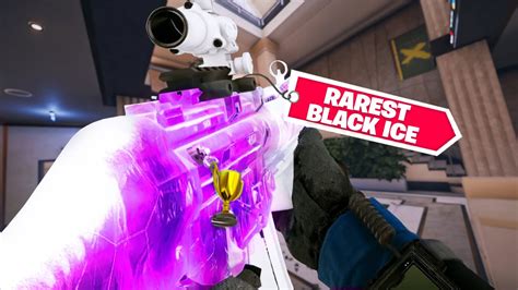 Using My RAREST Black Ice Skins In Rainbow Six Siege - YouTube