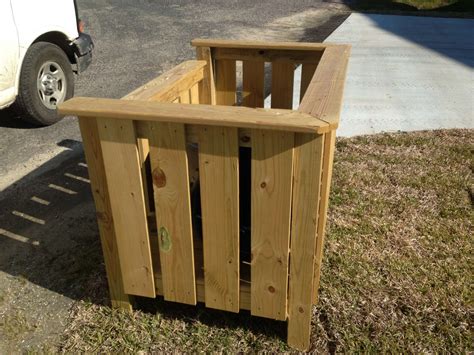 Wooden Garbage Can Storage - A Practical Solution - Home Storage Solutions