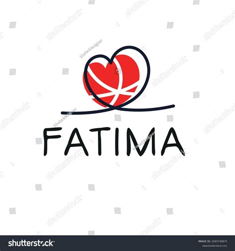 Fatima Calligraphy Name Vector Illustration Stock Vector (Royalty Free ...