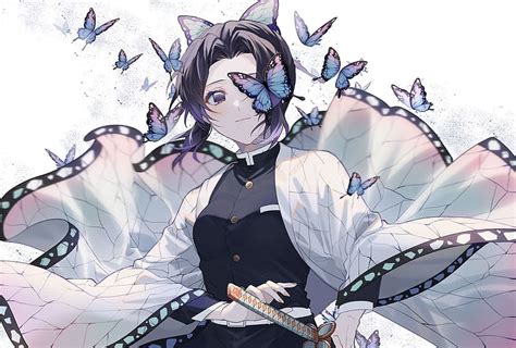 Anime, Butterfly, Demon Slayer: Kimetsu No Yaiba, Shinobu Kochou, HD ...