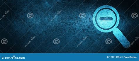 Zoom Out Icon Special Blue Banner Background Stock Illustration ...