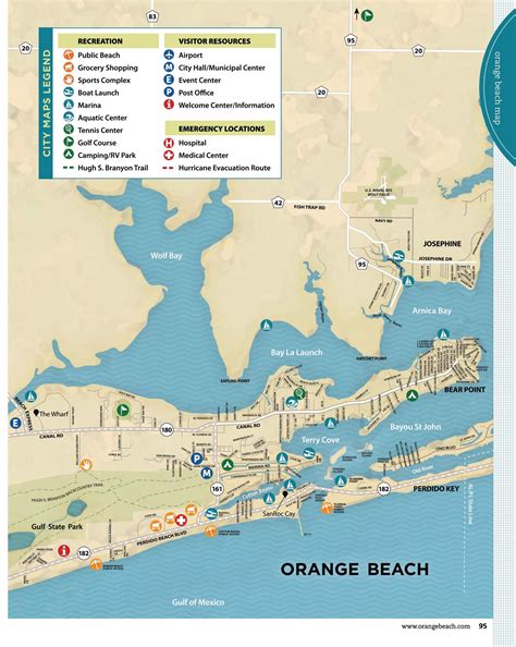 Alabama Orange Beach Map | Beach Map