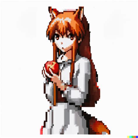 32-bit-pixel art of Holo from Spice and Wolf : r/DalleAnime