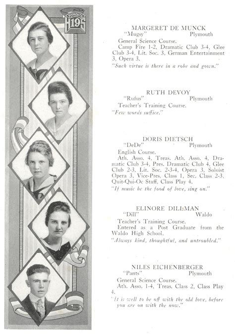 1919 Plymouth High School Yearbook