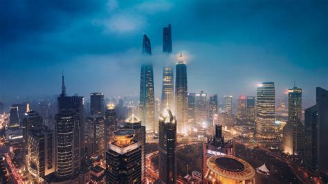 Wallpaper : 1920x1080 px, China, city, Shanghai, skyline 1920x1080 ...