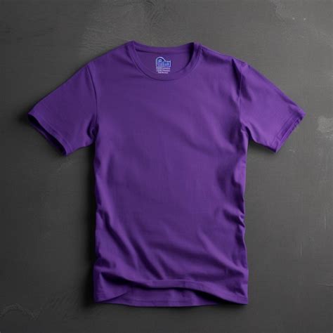 Premium AI Image | Purple Tshirt Mockup on dynamic plain background ...