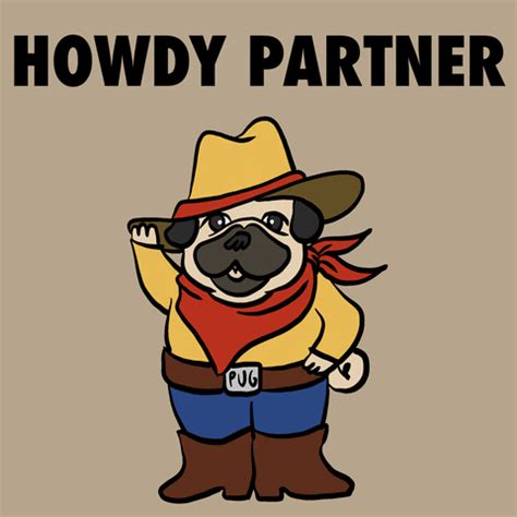 Cowboy Dog Howdy Partner Greetings GIF | GIFDB.com