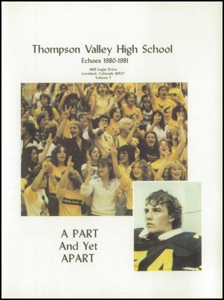 Explore 1981 Thompson Valley High School Yearbook, Loveland CO - Classmates