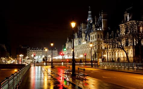 Paris, France, hotel, city, street, night, road, lights wallpaper ...