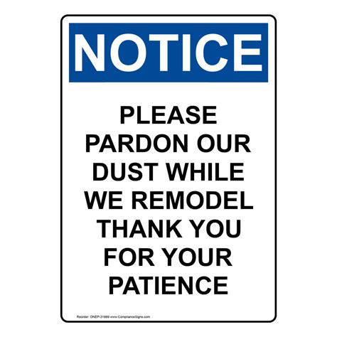 Pardon Our Dust Signs Printable - Printable Templates