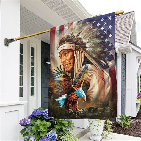 Native America Flag Native Eagle American Flag – 49native.com