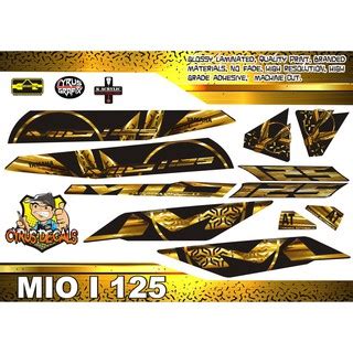 Mio i 125 Stock Decals | Shopee Philippines