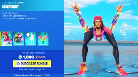 *NEW* Loserfruit EMOTE & SKIN BUNDLE..! (Item Shop) Fortnite Battle ...