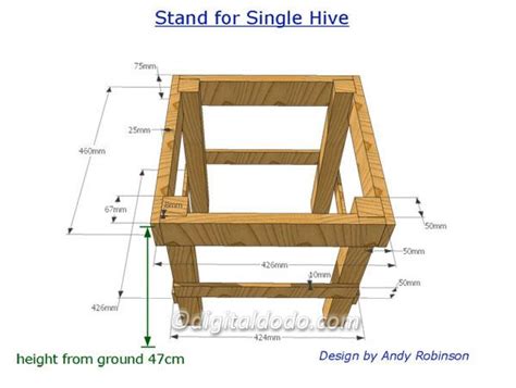 Building a Simple Hive Stand - DigitalDodo | Hive stand, Bee hive stand ...