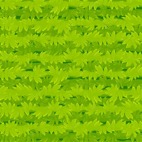 🔥 Download Premium Vector Seamless Texture Cartoon Grass Green Plants ...