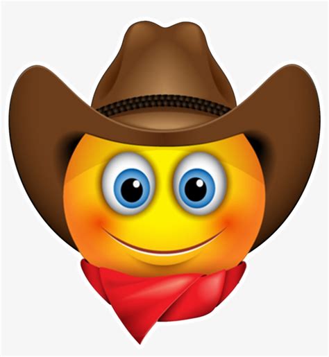 Cowboy Emoji Transparent PNG - 1024x1024 - Free Download on NicePNG