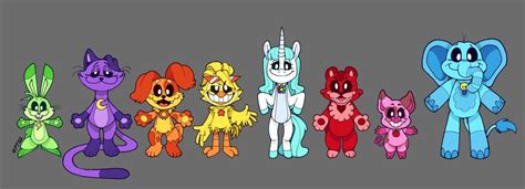 a redesign of the smiling critters by jeangonzal73 on DeviantArt