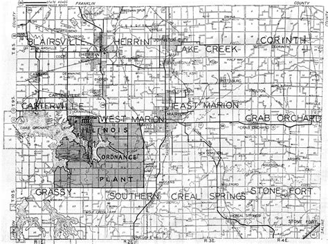 Williamson County 1945 map | Marion Illinois History Preservation