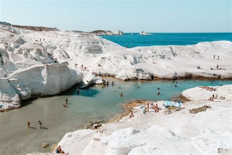 Moonscapes of Sarakiniko Beach in Milos, Greece - Find Us Lost | Greece ...