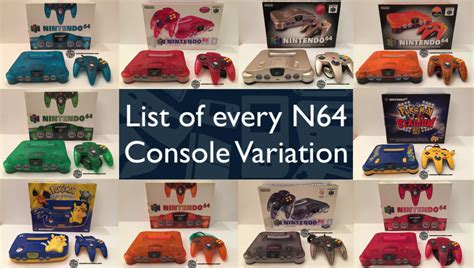 CV | Every Nintendo 64 Console Variation - Complete Color List