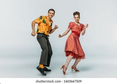 Stylish Dancers Looking Each Other While Stock Photo 1603666288 ...