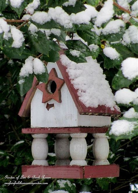 Birdhouses in the Snow | Bird house kits, Bird houses, Bird house