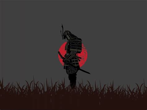 Minimal Samurai wallpaper Wallpaper Pc Anime, Minimalist Desktop ...