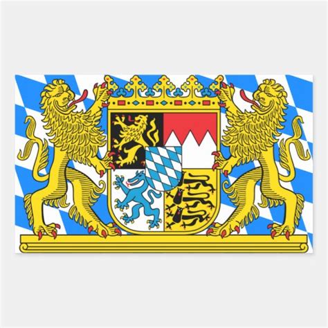 Bavaria Coat of arms Rectangular Sticker | Zazzle.com