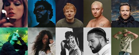 Top 10 most-streamed artists on Spotify - artists with the most monthly ...