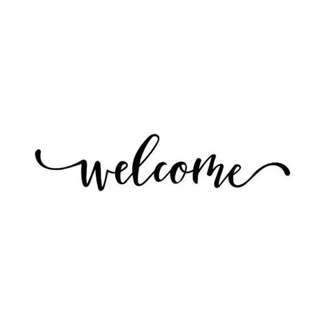 Welcome Word Phrase Graphics SVG Dxf EPS Png Cdr Ai Pdf Vector Art ...