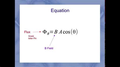 Magnetic Flux Equation