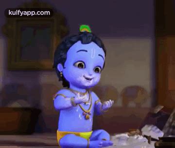 Eating Butter.Gif GIF - Eating butter Little krishna Lord krishna ...