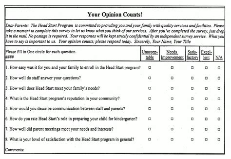 Sample Survey Questionnaire Format