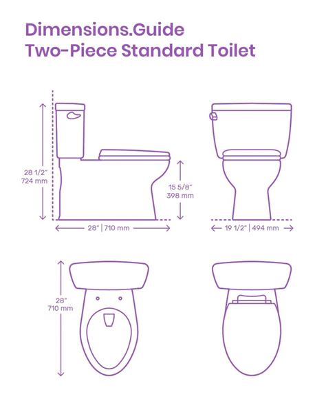 dimensions of a toilet room