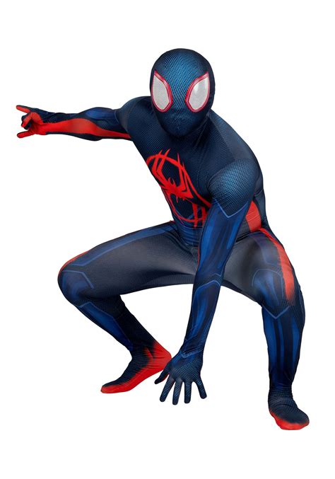 Spider-Verse 2 Adult Miles Morales Zentai Suit Costume | Superhero Costumes