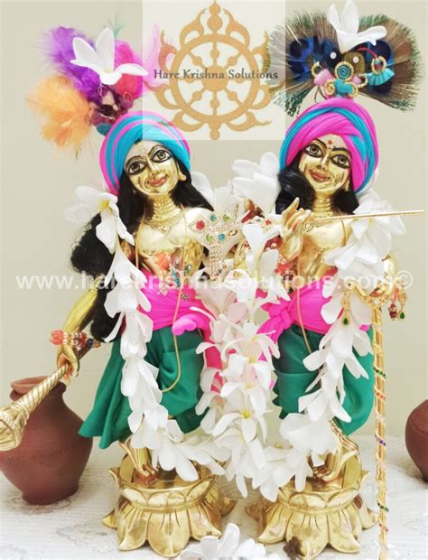 Krishna Balaram Deities Metal (Asthadhatu) 12 Inches - Hare Krishna ...