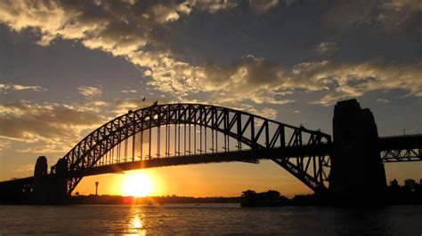 Sydney Harbour Bridge sunset Timelapse - YouTube