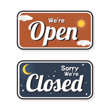 Open Closed Sign Vector Art PNG Images | Free Download On Pngtree