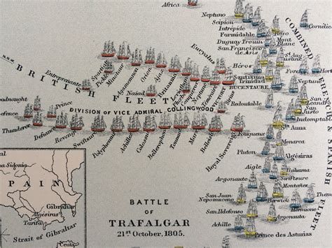 Battle Of Trafalgar Map