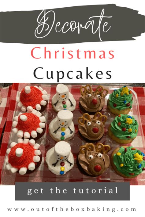 Easy Christmas Cupcakes (to decorate with kids) - Out of the Box Baking