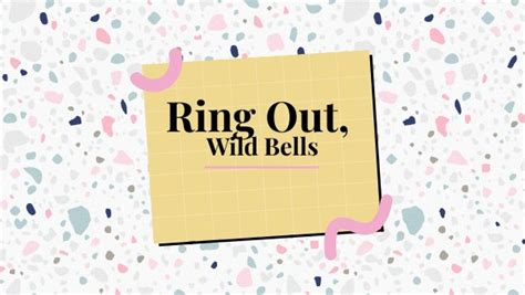 ring out wild bells