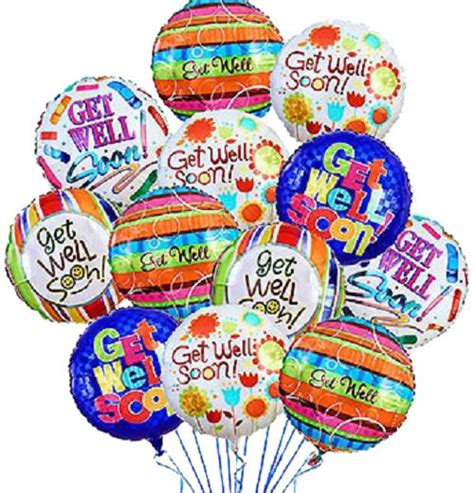 Get Well Mylar Balloon Bouquet