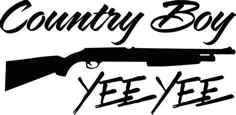 Country Boy Yee Yee Shotgun Decal 22"x11" and 50 similar items