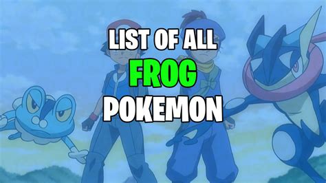 List of All Frog Pokemon - Release Gaming