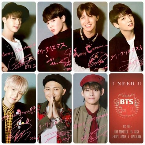 BTS I Need U Japan Single Photocards | Etsy