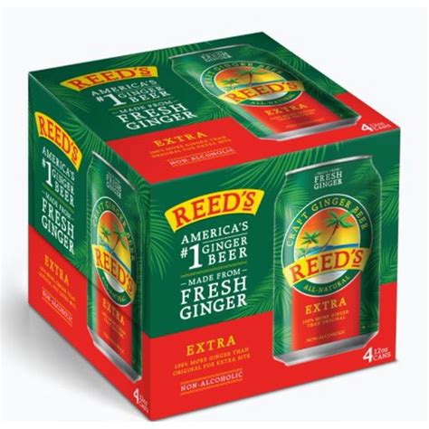 Reed's Extra Ginger Beer 4-pack cans - Walmart.com - Walmart.com