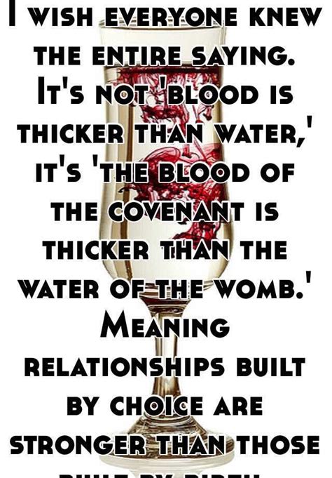 Blood Is Thicker Than Water Full Quote - ShortQuotes.cc